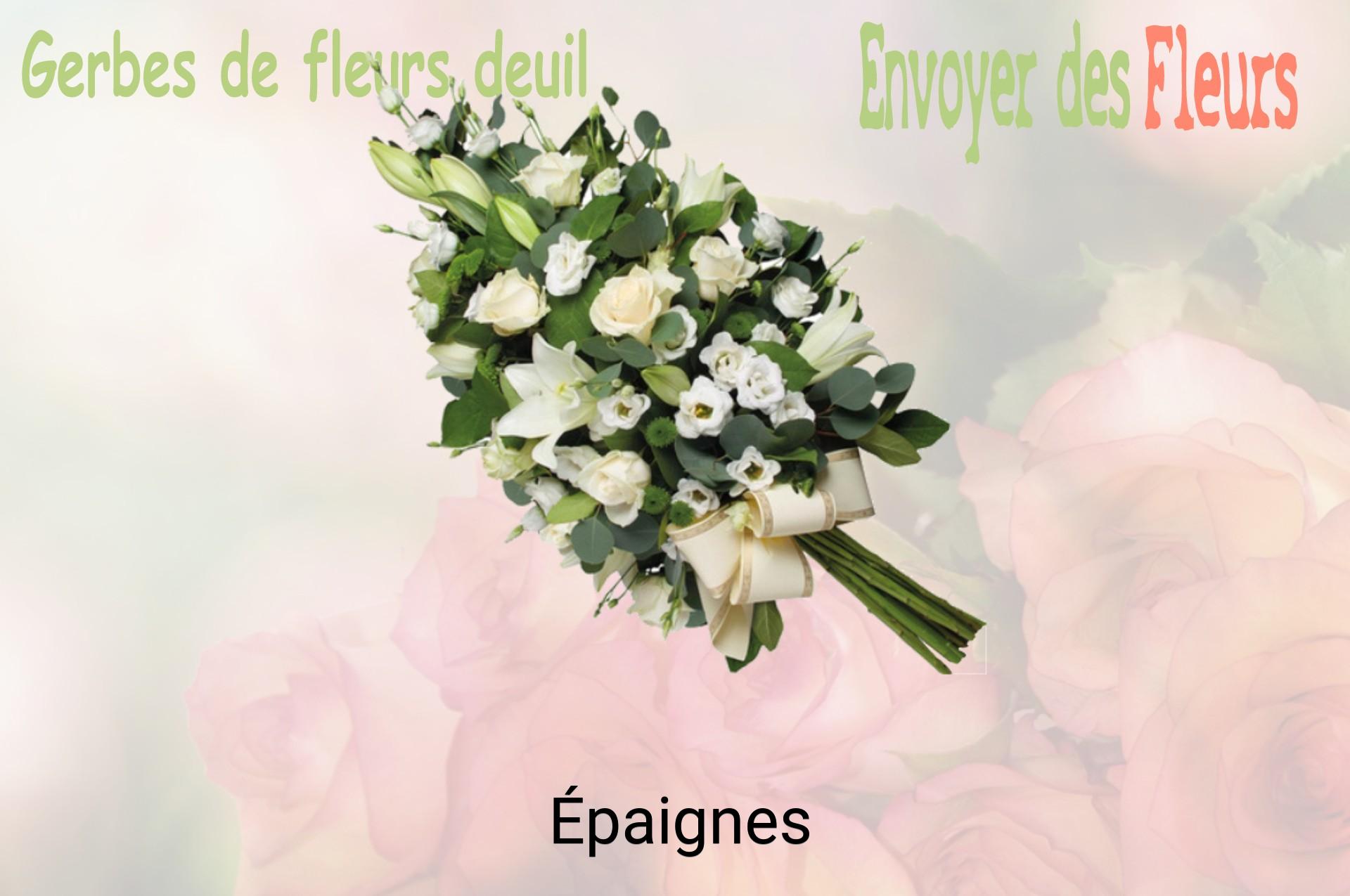 Gerbe de fleurs de deuil livrée à Épaignes